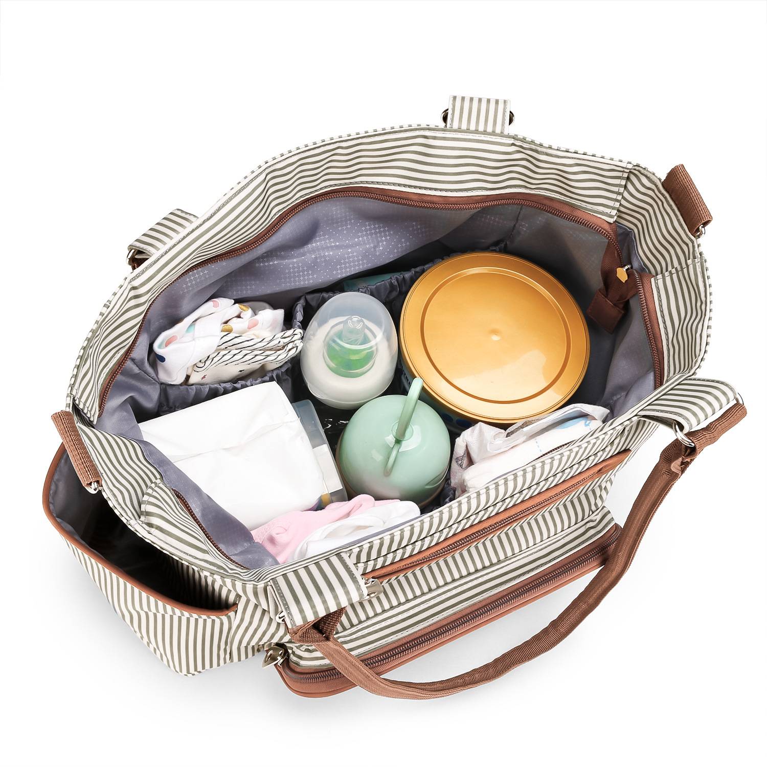 Polyester portable diaper tote bag set 14